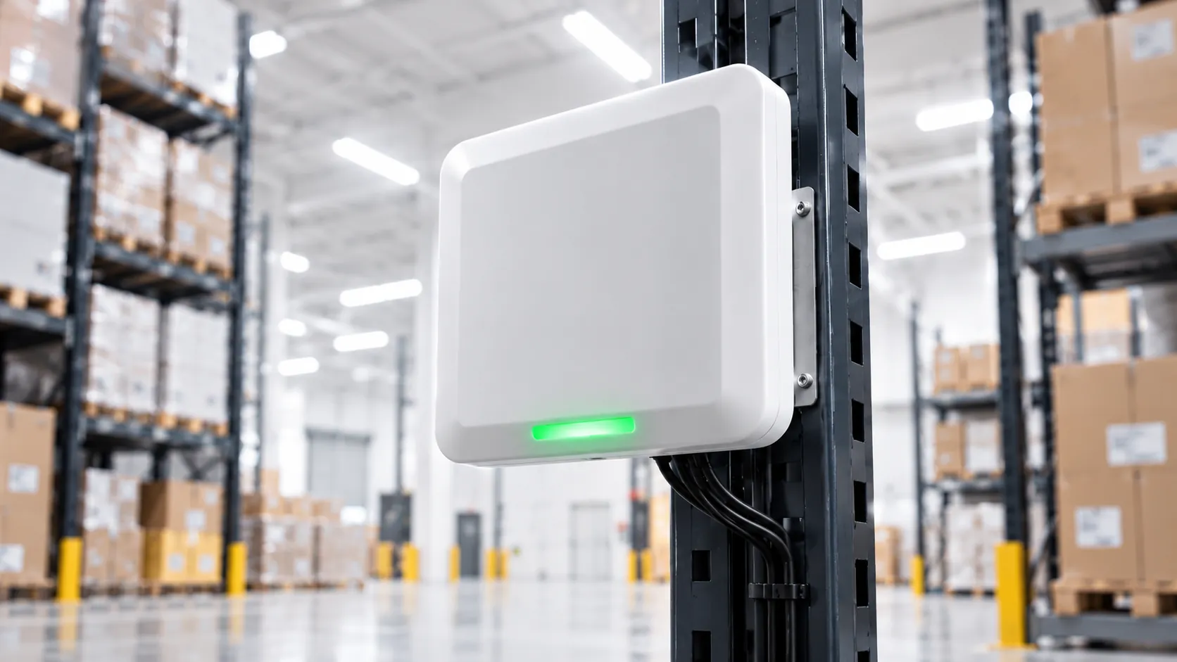 Portal RFID MagicLog instalado no armazém